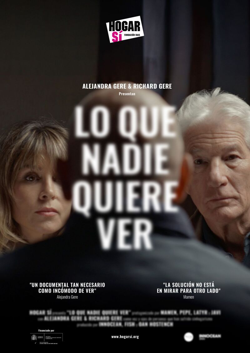 Cartel de 'Lo que nadie quiere ver' de Richard y Alejandra Gere