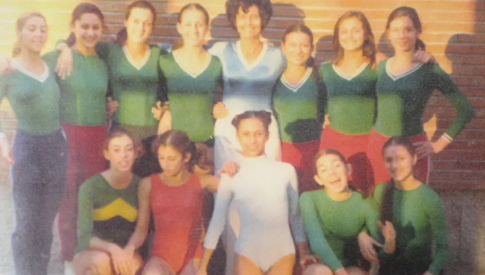 El equipo de gimnasia en 1975