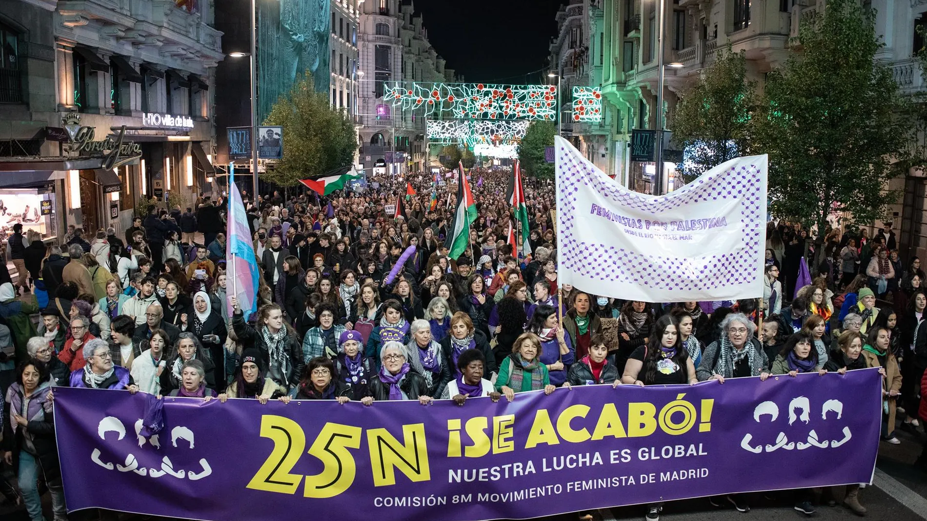 MADRID.-Más de 40 marchas en toda España teñirán este 25N de morado las calles en rechazo a la violencia de género