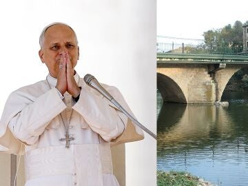 Papa Le&oacute;n XIV y Pont de Molins (Catalu&ntilde;a)