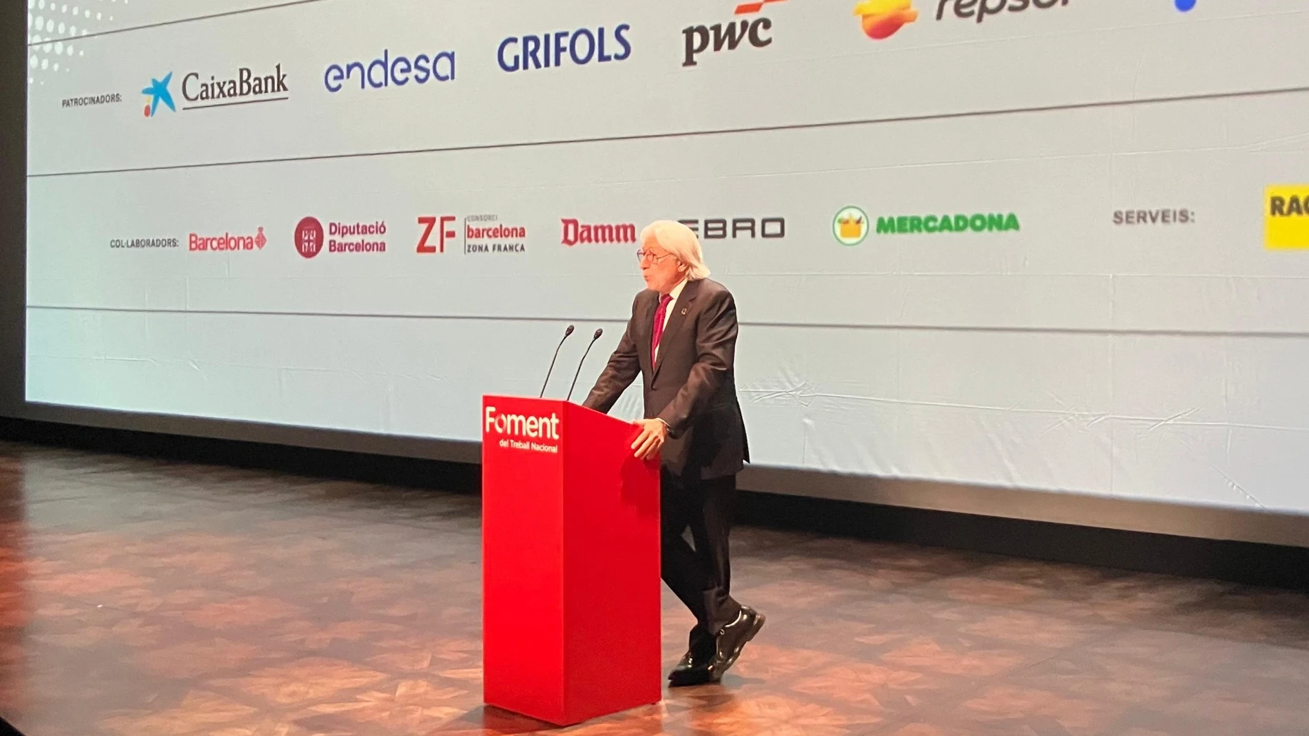 El presidente de Foment del Treball, Josep Sánchez Llibre. EUROPA PRESS 25/11/2025