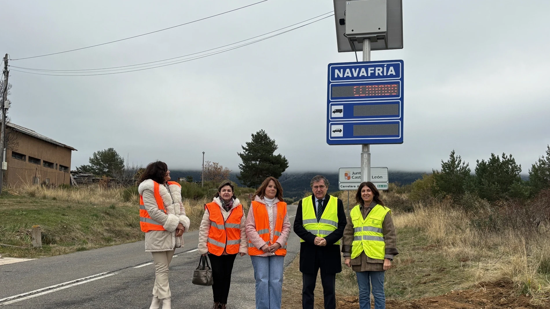 Navafría (Segovia) estrena nueva señalización inteligente en puertos de montaña