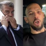 Joan Laporta y el polémico Andrew Tate