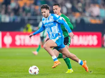 Real Betis Balompie v FC Utrecht - UEFA Europa League Souffian El Karouani of FC Utrecht in action during the UEFA Europa League, football match played between Real Betis and FC Utrecht at La Cartuja stadium on November 27, 2025, in Sevilla, Spain. AFP7 27/11/2025 ONLY FOR USE IN SPAIN