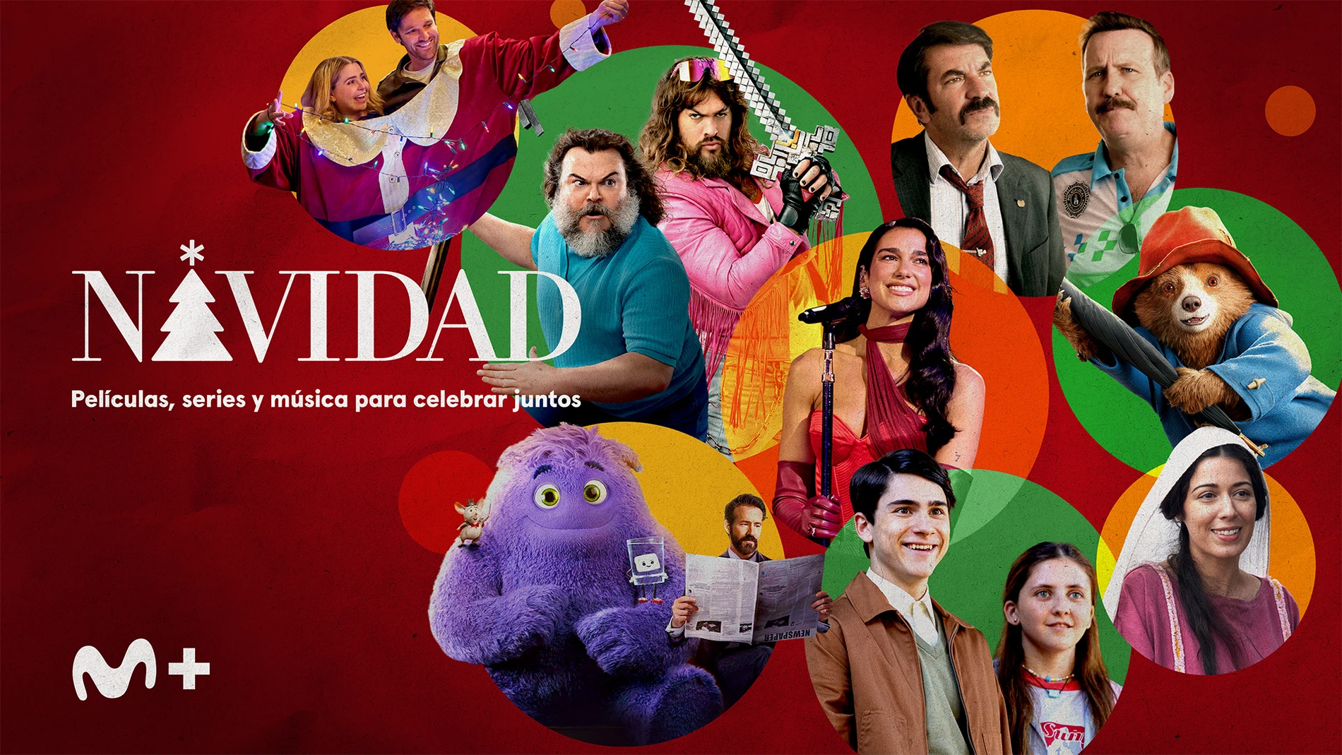 Cártel oficial del nuevo canal temático de Movistar Plus+ sobre la Navidad