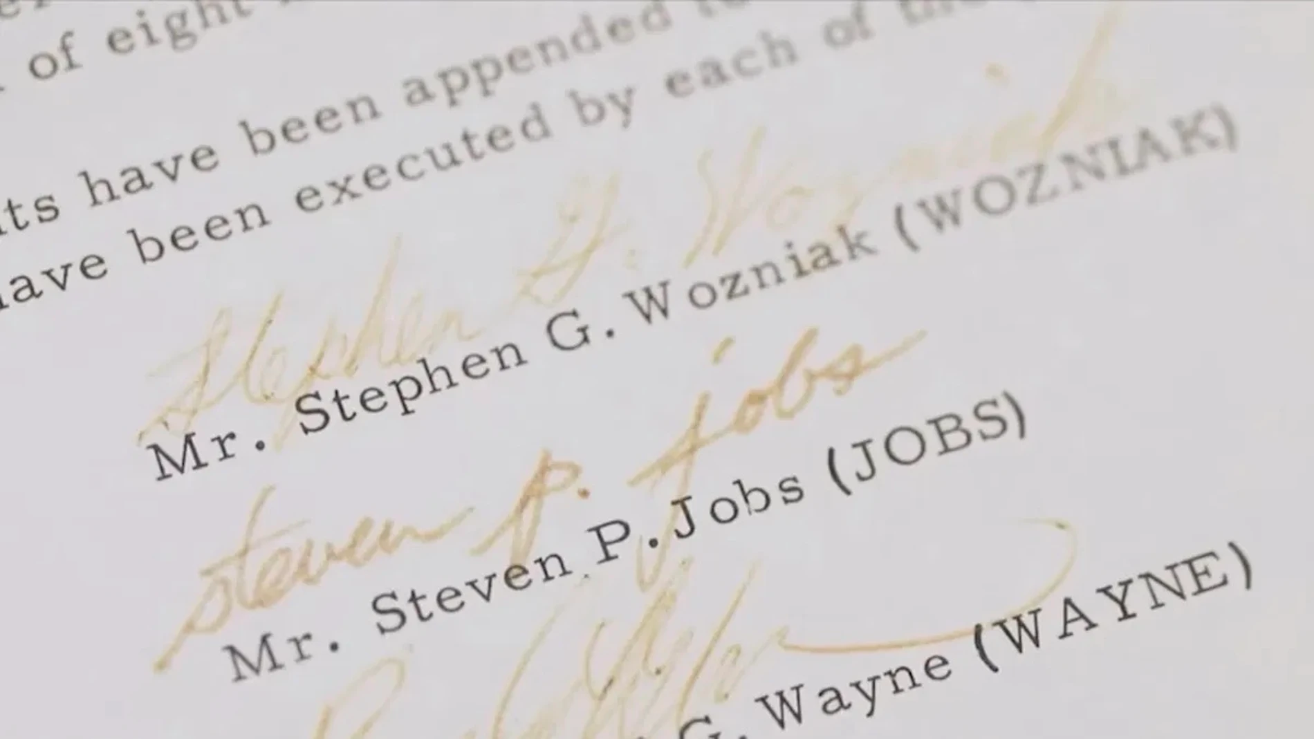 El contrato de fundación de Apple saldrá a subasta y el precio que podría alcanzar pocos lo podrán pagar