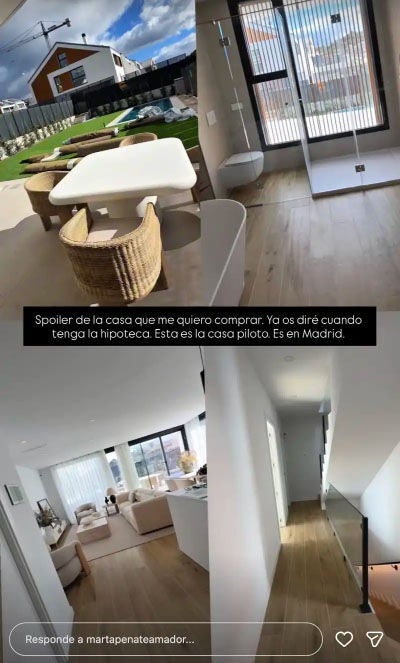 Story de Marta Peñate presumiendo de nueva casa
