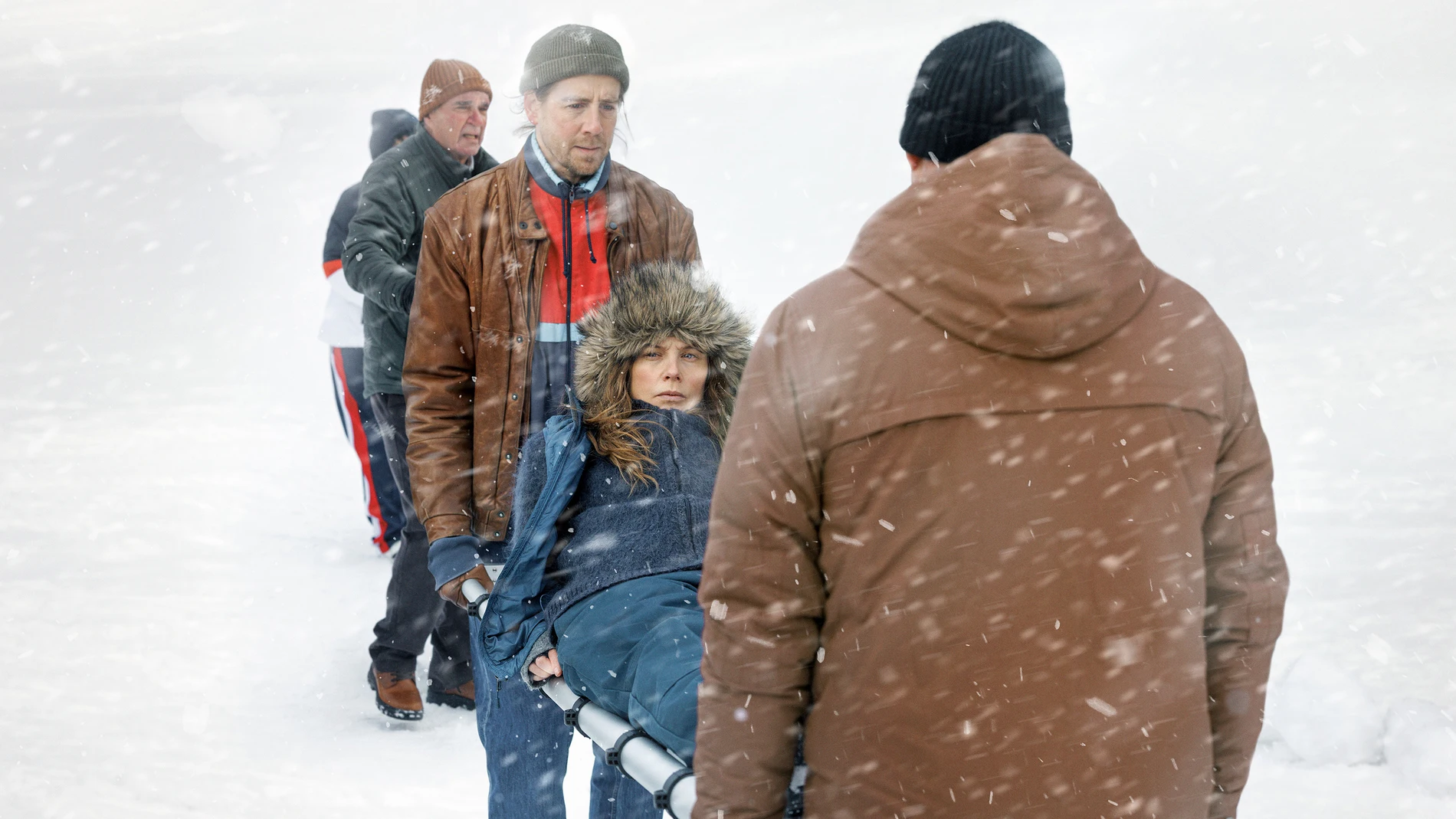 Las limitaciones físicas de Hanne en esta historia forman parte de la trama en la nieve