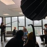 Un momento del rodaje de RED, que puede visualizarse gratuitamente en la plataforma CaixaForum+