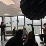 Un momento del rodaje de RED, que puede visualizarse gratuitamente en la plataforma CaixaForum+