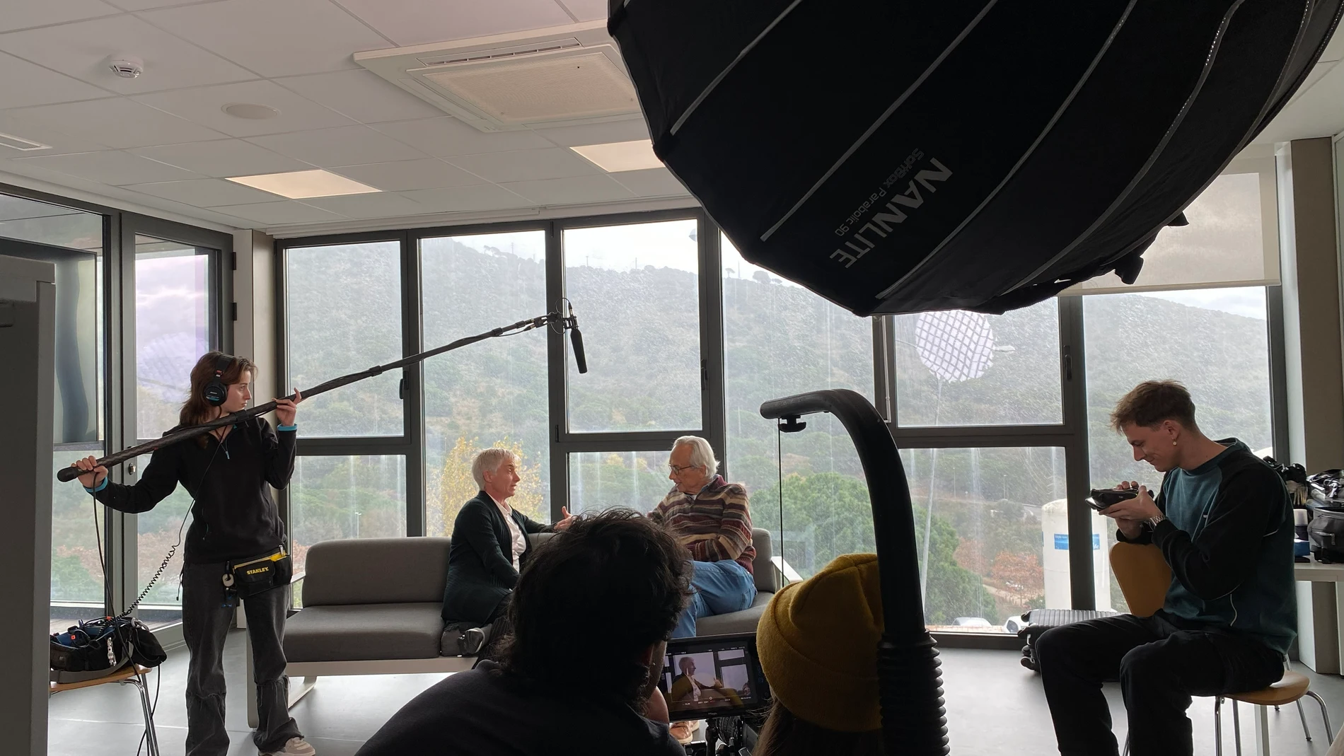 Un momento del rodaje de RED, que puede visualizarse gratuitamente en la plataforma CaixaForum+