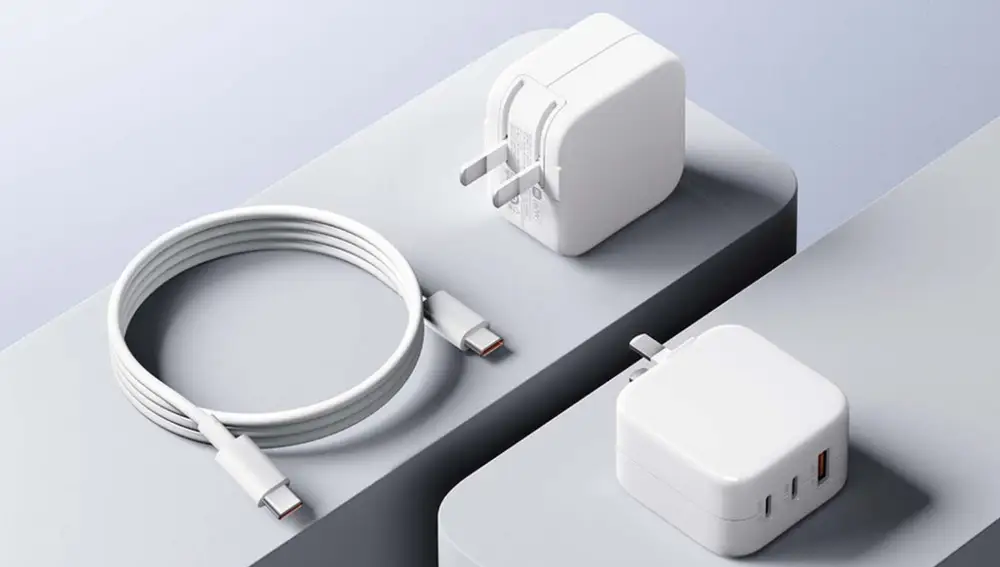 El Xiaomi 67W GaN Three-Port Charger Set incluye un cable USB-C de 1,5 metros en la caja