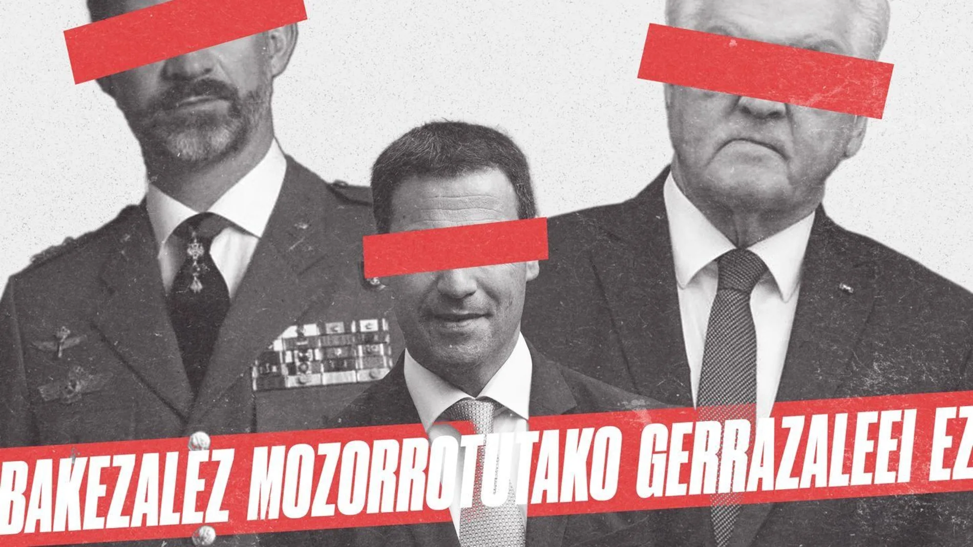 GKS, la nueva "kale borroka", calienta la calle contra Felipe VI en Guernica.