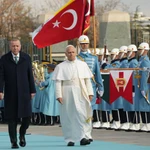 León XIV en Ankara con el presidente Erdogan