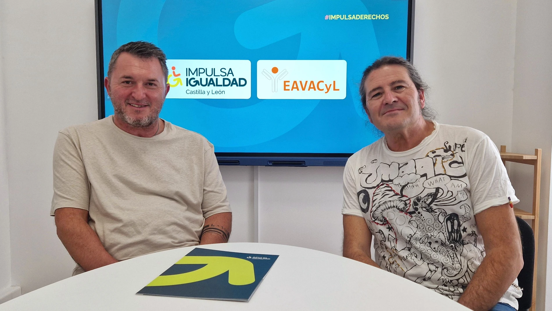 Francisco Sardón y José Andrés Herranz durante la firma del convenio