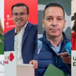 Imagen de los cuatro favoritos para presidir la Junta de Andalucía