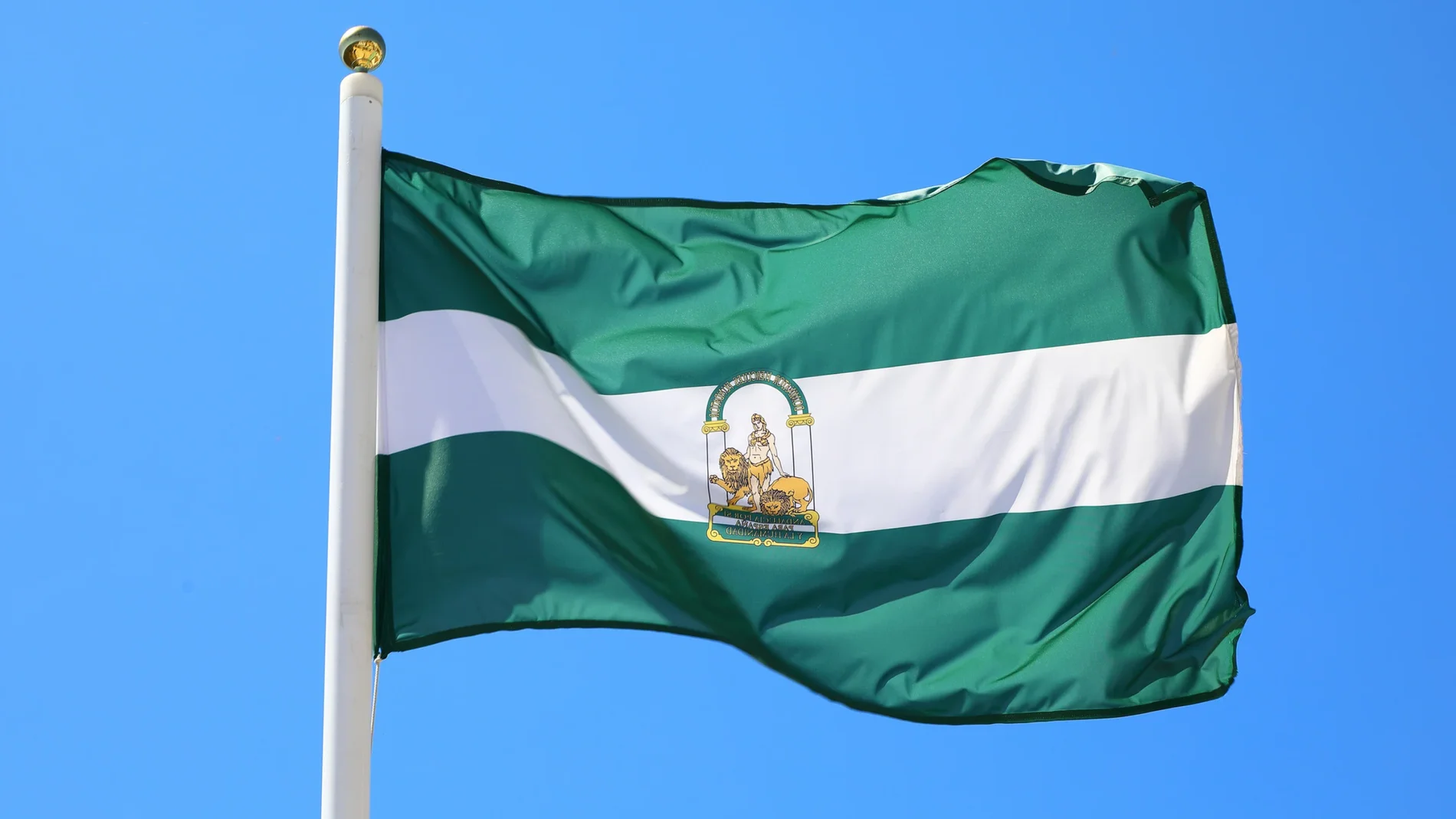 Imagen de la bandera de Andalucía