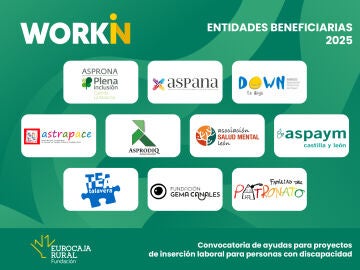 Entidades beneficiarias WORKIN 