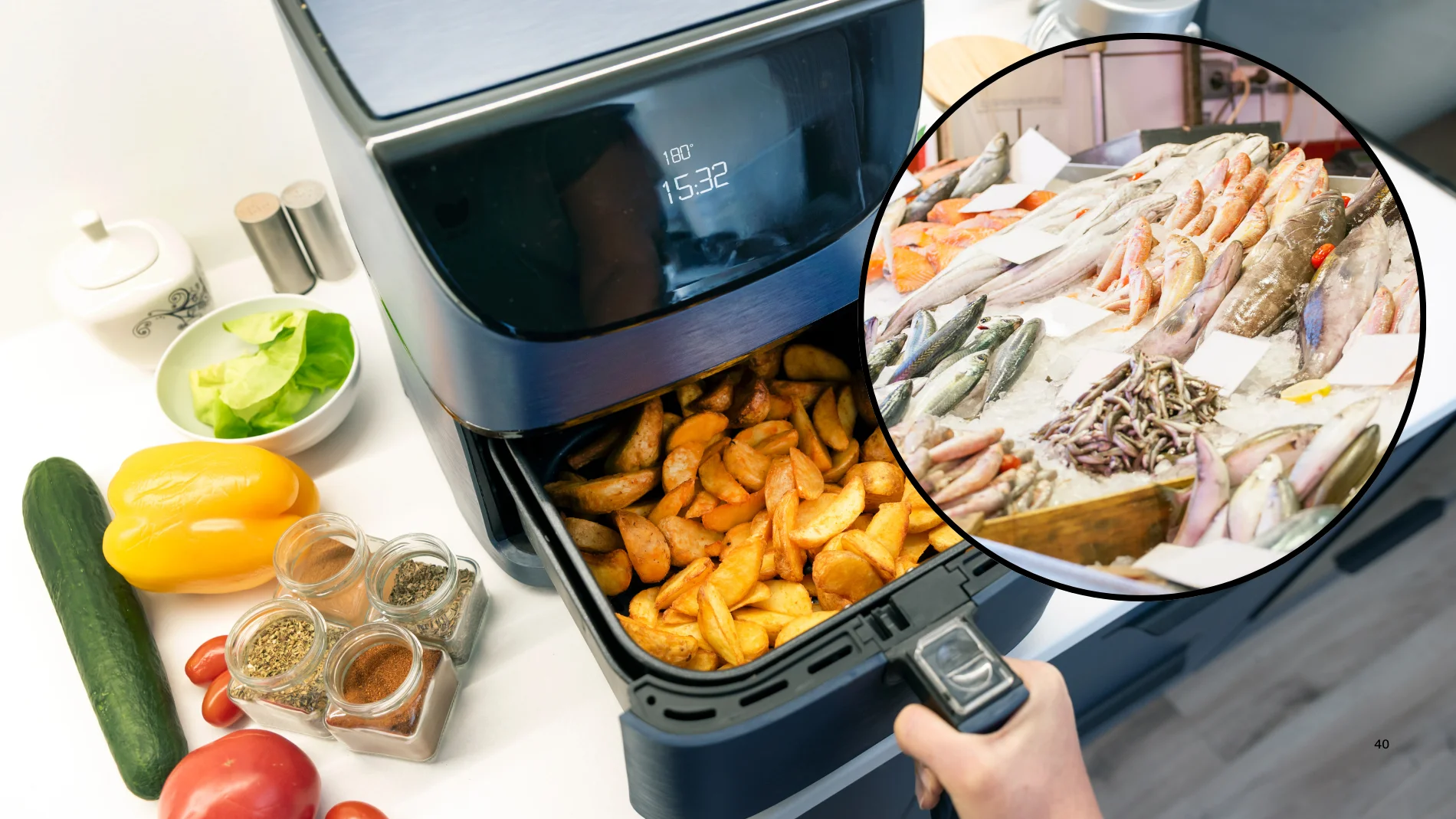 Ni lenguado, ni merluza: el mejor pescado blanco para cocinar en la freidora de aire es otro digno de restaurante