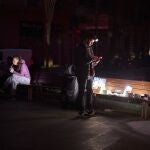 Una imagen de la noche del apag&oacute;n del pasado 29 de abril en Barcelona