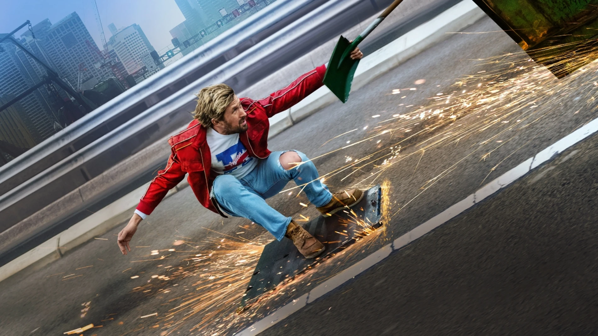 Ryan Gosling interpreta a un doble de acción decidido a recuperar su vida dentro y fuera del set de rodaje