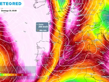 Varias ondulaciones del chorro polar cruzarán España y traerán cambios de tiempo transitorios Varias ondulaciones del chorro polar cruzarán España y traerán cambios de tiempo transitorios