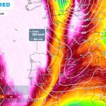 Varias ondulaciones del chorro polar cruzarán España y traerán cambios de tiempo transitorios
