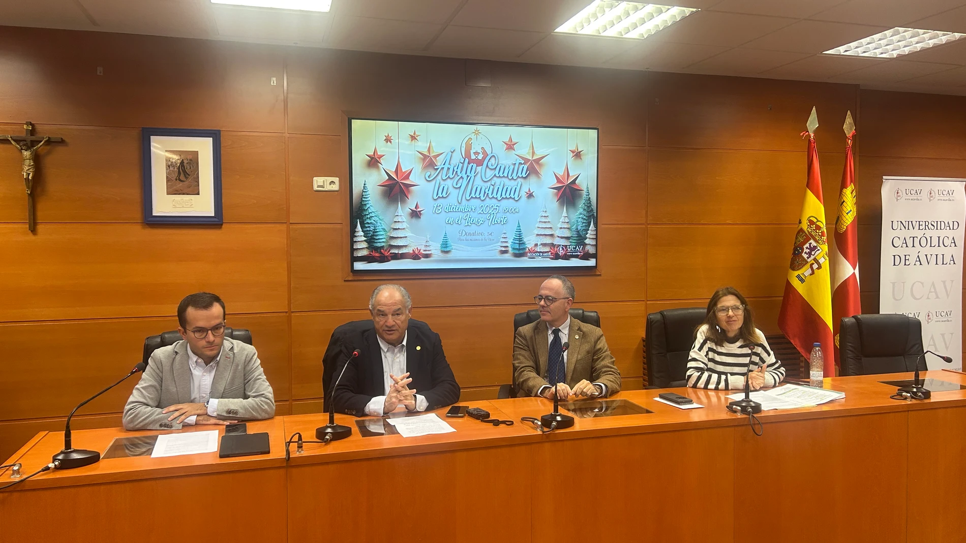 Presentación del festival de villancicos en la UCAV