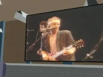 Fotograma del videoclip de 'Money for Nothing', de Dire Straits Fotograma del videoclip de 'Money for Nothing', de Dire Straits