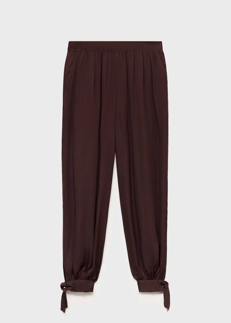 Pantalón balloon con lazos.