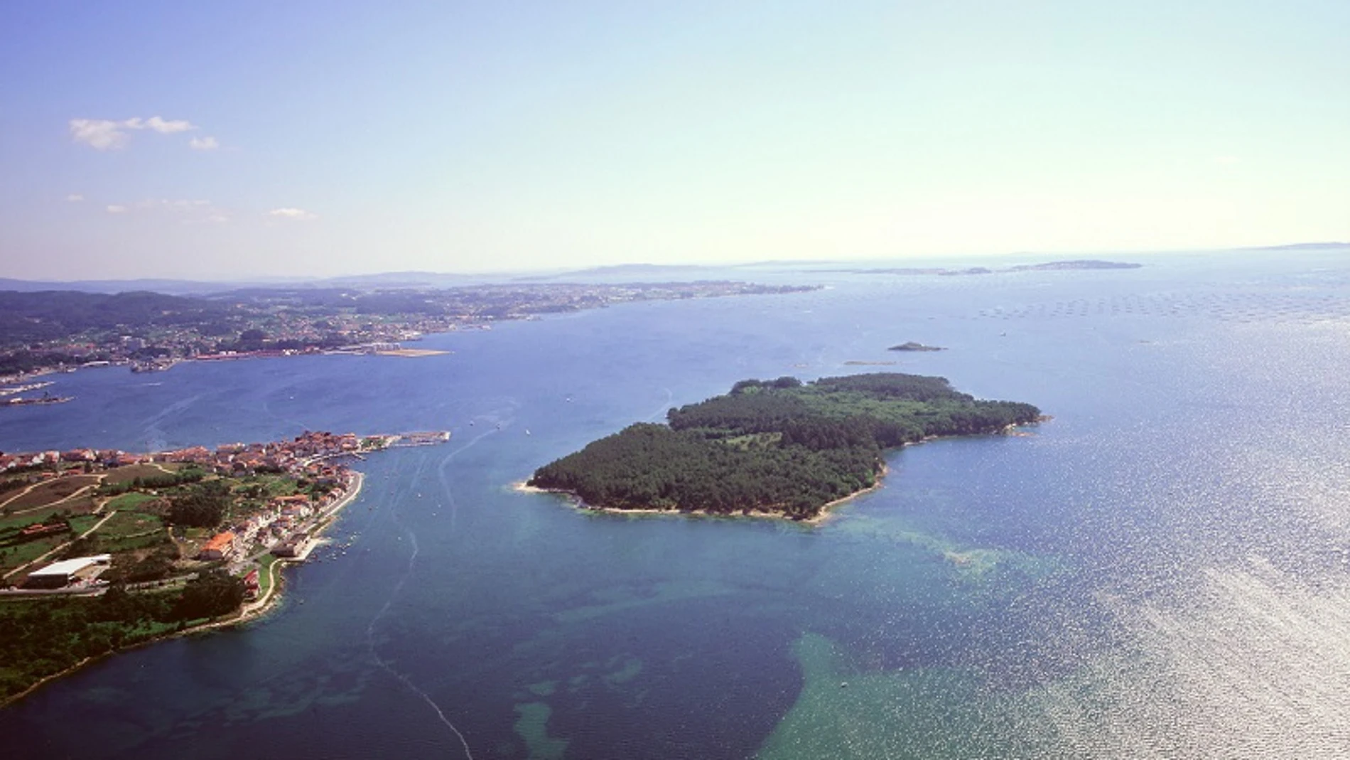 Imagen aérea de la Isla.