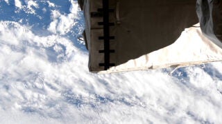 Este panel es el que habría ocultado parcialmente el ovni desde la ISS