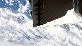 Este panel es el que habría ocultado parcialmente el ovni desde la ISS