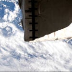 Este panel es el que habr&iacute;a ocultado parcialmente el ovni desde la ISS