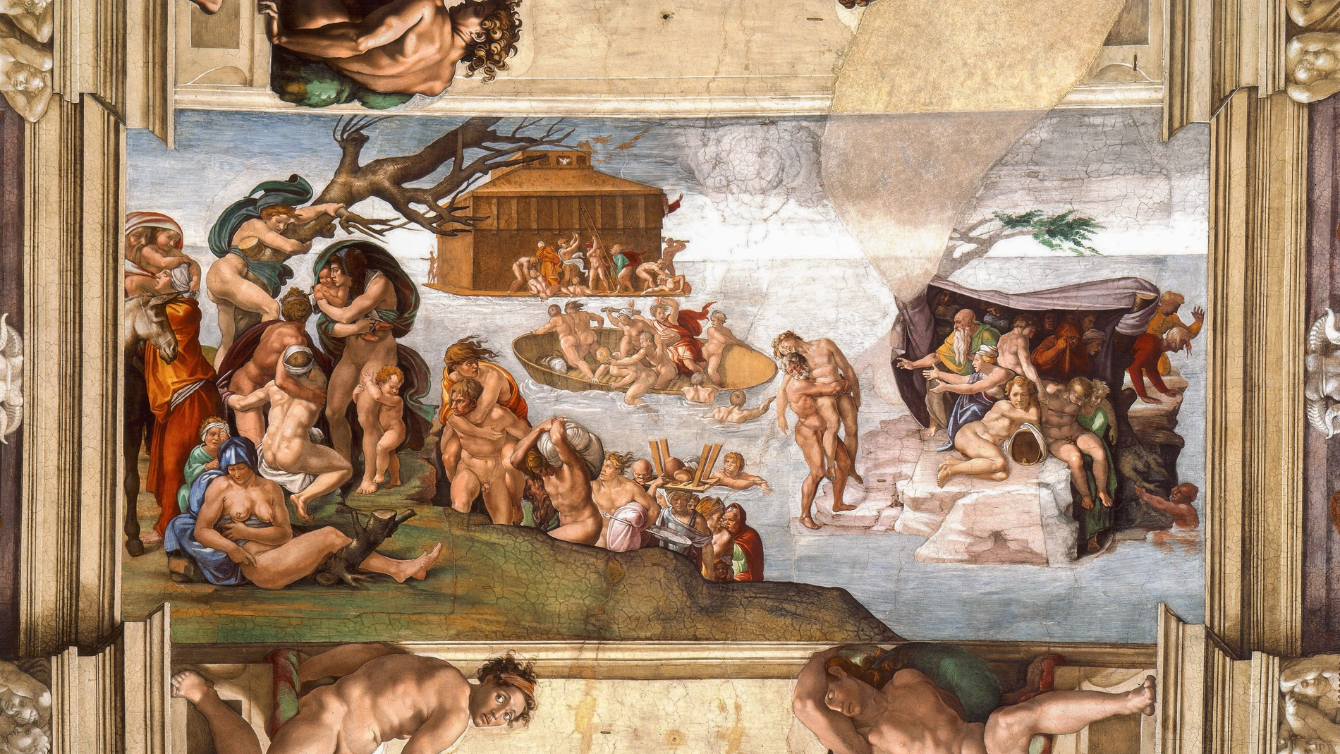 «El Diluvio», de Miguel Ángel de la Capilla Sixtina