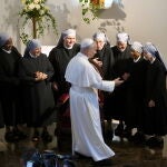 Prevost con un grupo de monjas en su pasada visita a Estambul