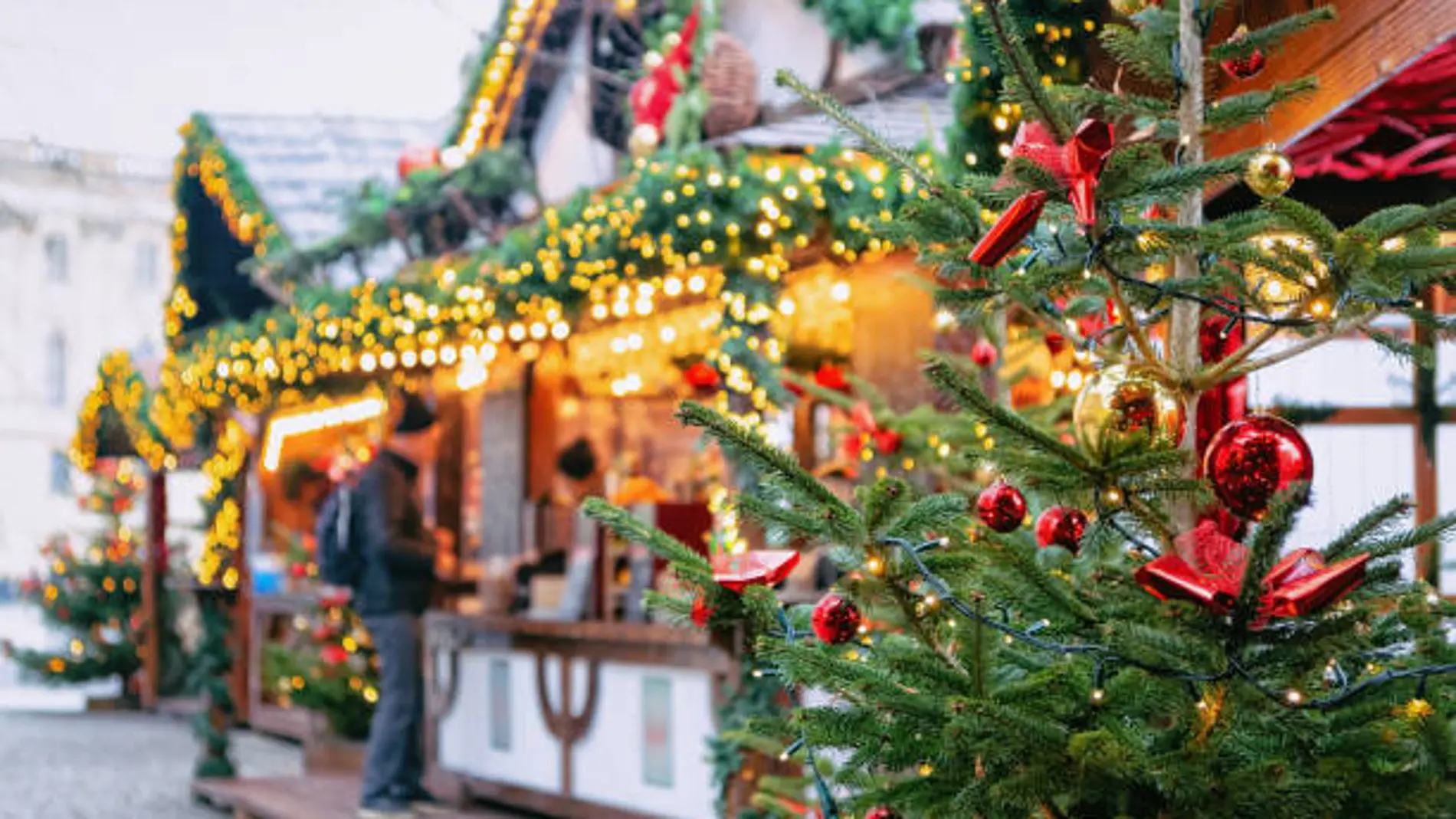 Imagen de un mercado navideño