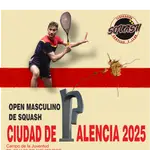 Cartel anunciador del Open de Squash Ciudad de Palencia, torneo que toma el relevo de los tradicionales campeonatos de San Antolín,