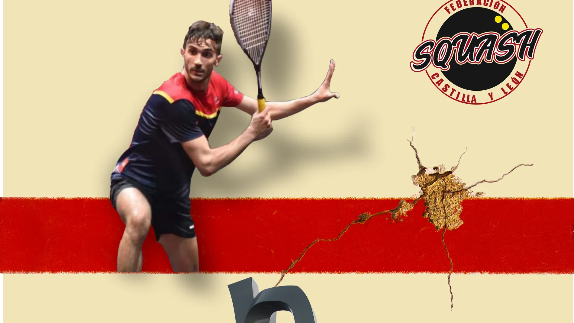 Cartel anunciador del Open de Squash Ciudad de Palencia, torneo que toma el relevo de los tradicionales campeonatos de San Antolín,