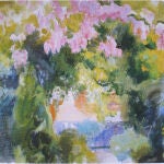 Obra "El Jard&iacute;n de la Casa Sorolla" de Joaqu&iacute;n Sorolla (1919) que se expone en el Mubag