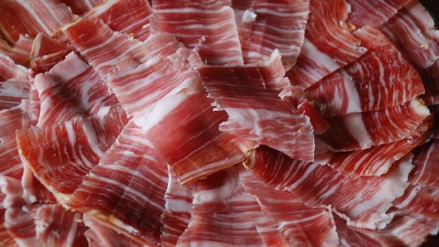 Imagen de archivo sobre el jamón ibérico Imagen de archivo sobre el jamón ibérico
