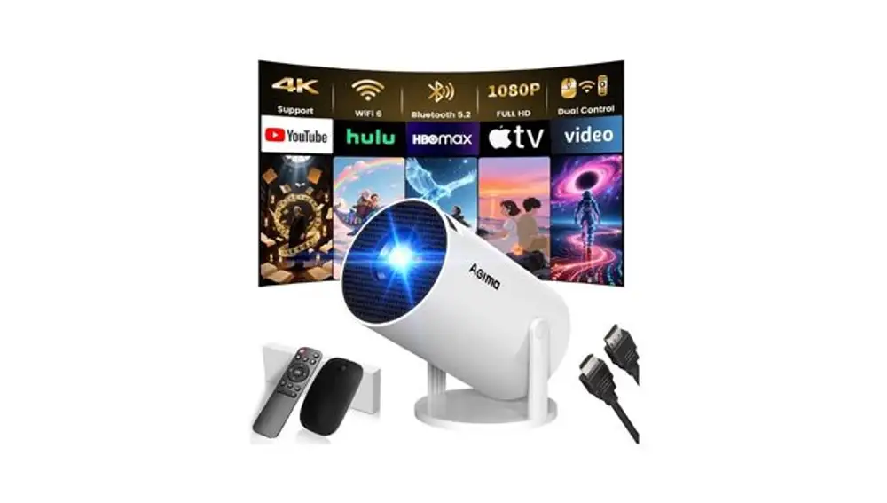 mini proyector con control dual