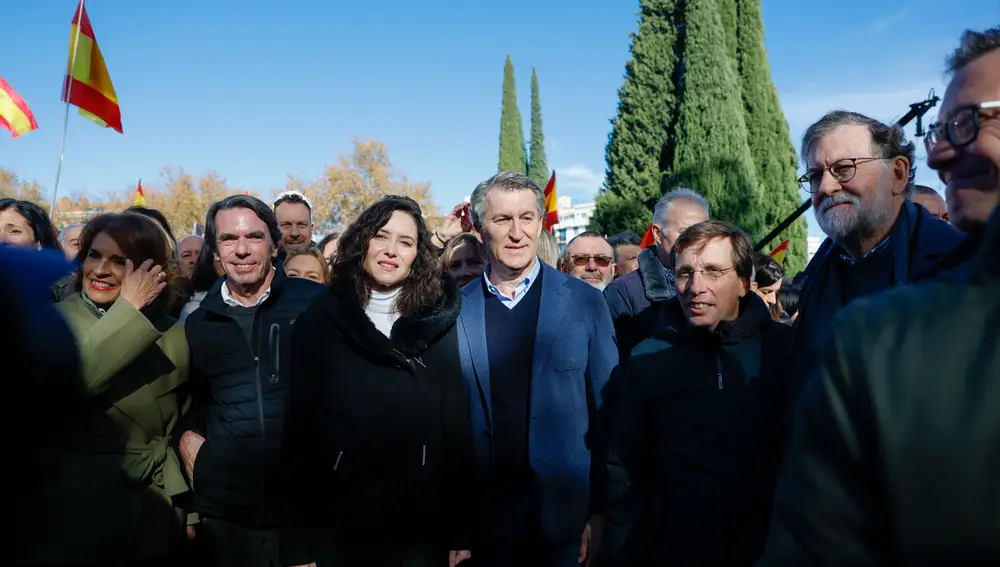 El PP protesta contra el Gobierno en el Templo de Debod