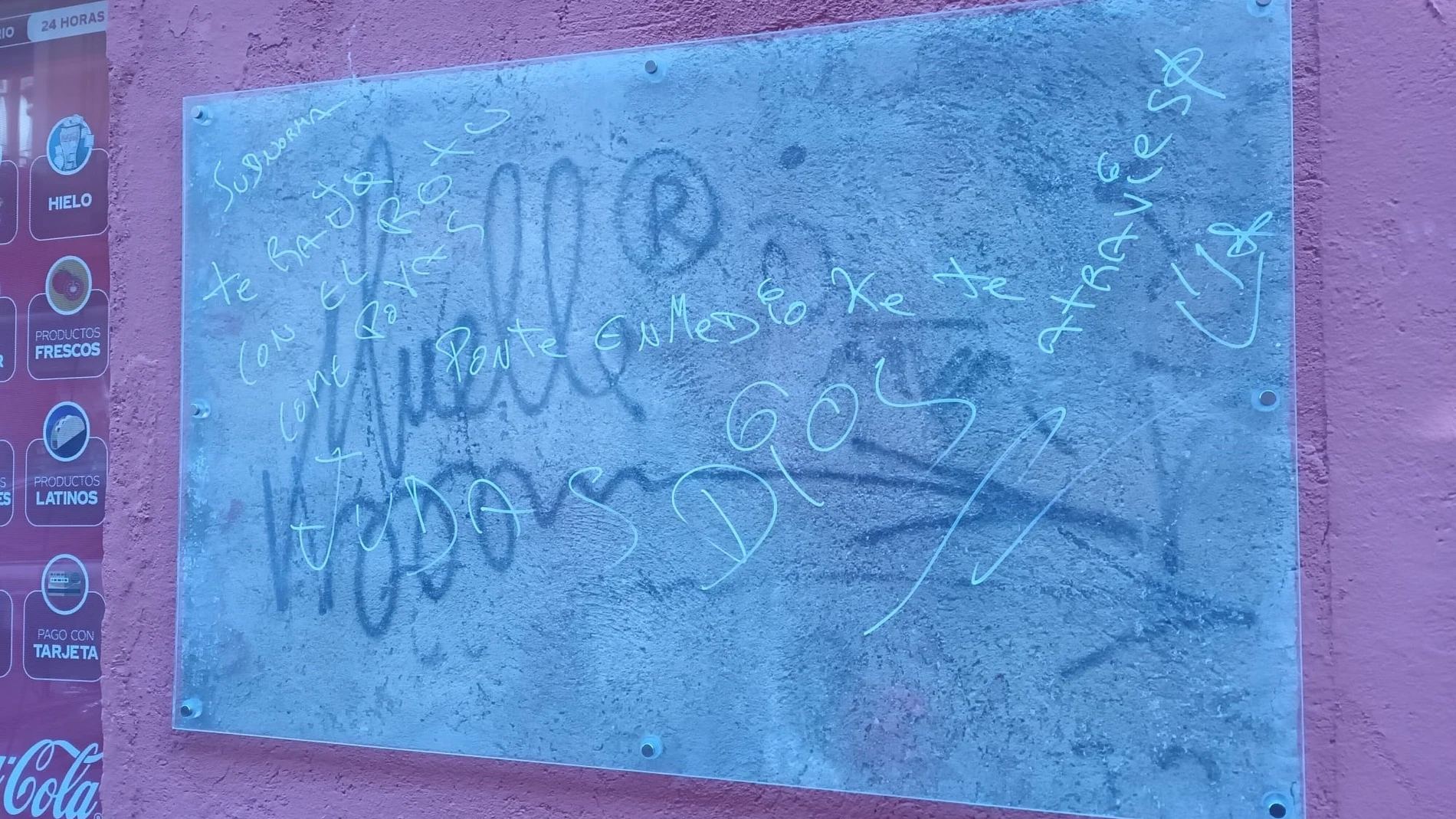 Pintadas en la firma de Muelle de la Cava Alta EUROPA PRESS 28/11/2025