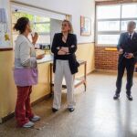 La vicepresidenta Isabel Blanco durante una de sus visitas a un centro de castellanos y leoneses en Argentina