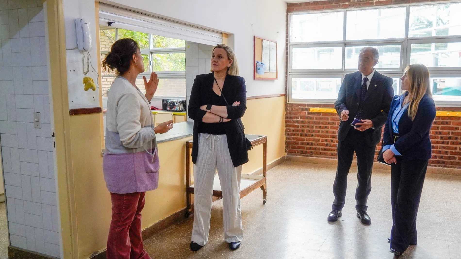 La vicepresidenta Isabel Blanco durante una de sus visitas a un centro de castellanos y leoneses en Argentina