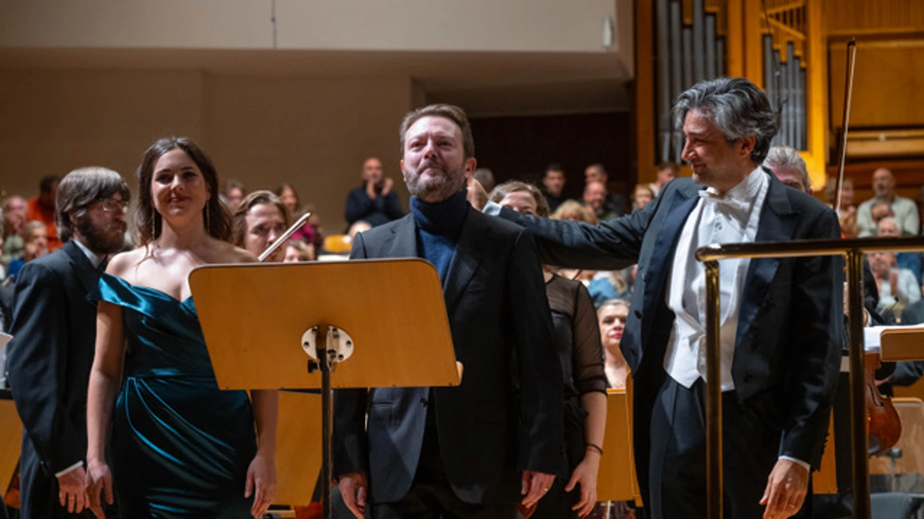 Imagen de los protagonistas del concierto en el Auditorio Nacional