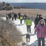 Celebración de la XXII Marcha a pie a los yacimientos de la sierra de Atapuerca, con motivo del 25 º aniversario de su declaración como Patrimonio Mundial por la Unesco.