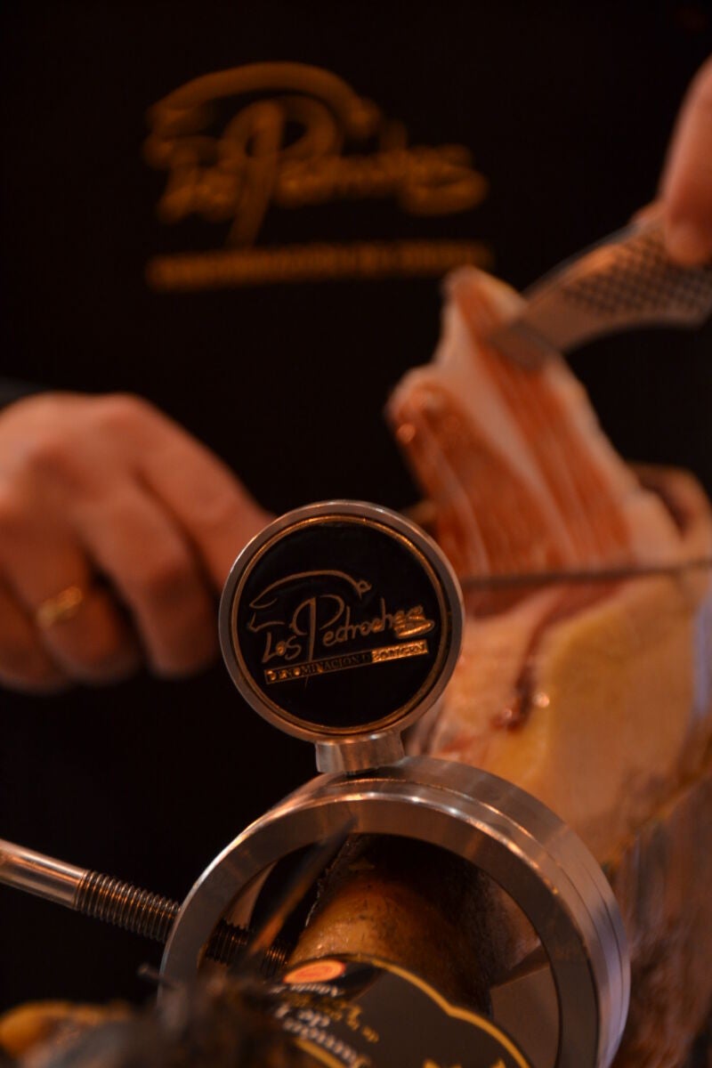 Detalle de los excelentes ibéricos de Los Pedroches
