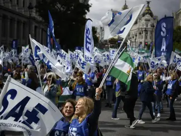 Manifestación de técnicos sanitarios contra el Estatuto Marco Manifestación de técnicos sanitarios contra el Estatuto Marco